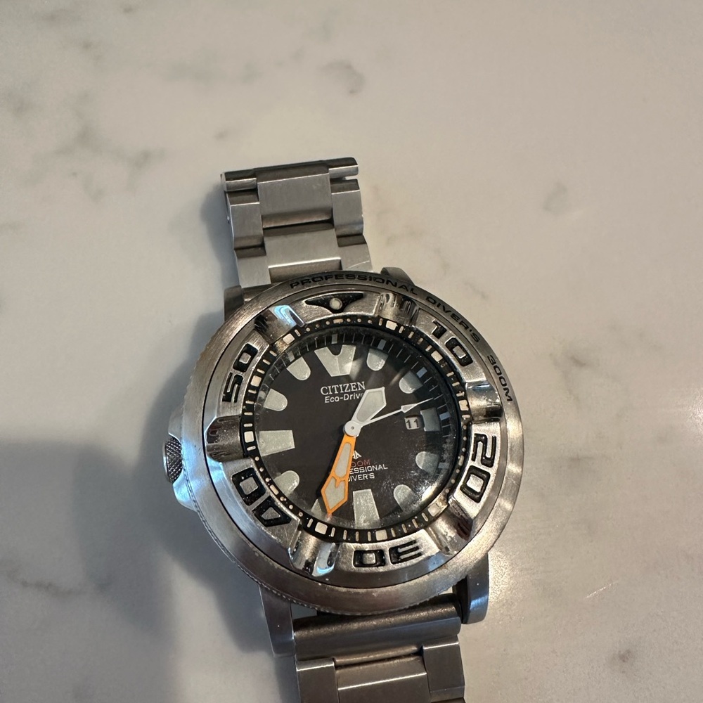 Citizen Silver and Black Dive Watch